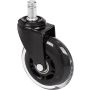 Inline wiel 75mm 11mm stift, per stuk